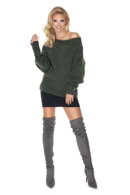 Sweter Damski Model 30064 Khaki - PeeKaBoo PeeKaBoo
