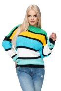 Sweter Damski Model 40027 Green - PeeKaBoo PeeKaBoo Sweter Damski Model 40027 Green - PeeKaBoo PeeKaBoo