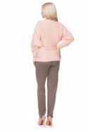 Sweter Damski Model 70003 Łosoś - PeeKaBoo PeeKaBoo Sweter Damski Model 70003 Łosoś - PeeKaBoo PeeKaBoo