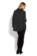 Sweter Ponczo Model 70009C Grafit - PeeKaBoo PeeKaBoo Sweter Ponczo Model 70009C Grafit - PeeKaBoo PeeKaBoo