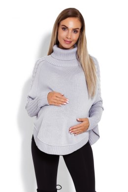 Sweter Ponczo Model 70009C Grey - PeeKaBoo PeeKaBoo