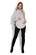 Sweter Ponczo Model 70009C Grey - PeeKaBoo PeeKaBoo Sweter Ponczo Model 70009C Grey - PeeKaBoo PeeKaBoo