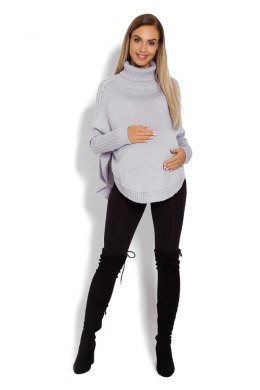 Sweter Ponczo Model 70009C Grey - PeeKaBoo PeeKaBoo