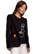 Żakiet Model B180 Black - BeWear BeWear Żakiet Model B180 Black - BeWear BeWear