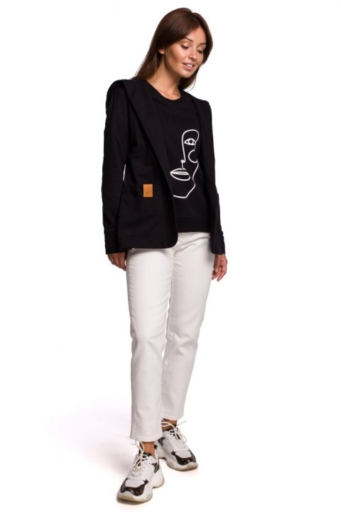Żakiet Model B180 Black - BeWear BeWear Żakiet Model B180 Black - BeWear BeWear
