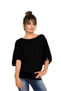 Bluza Damska Model B048 Black - BeWear BeWear Bluza Damska Model B048 Black - BeWear BeWear