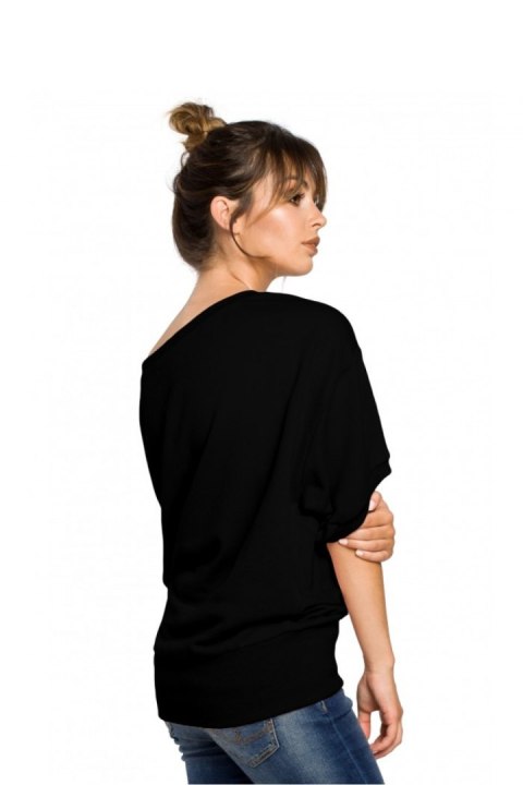 Bluza Damska Model B048 Black - BeWear BeWear Bluza Damska Model B048 Black - BeWear BeWear