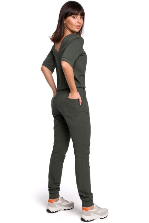 Kombinezon Damski Model B104 Green - BeWear BeWear Kombinezon Damski Model B104 Green - BeWear BeWear