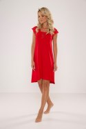 Koszulka nocna Koszula Nocna Model Fanny 340 Red - De Lafense De Lafense Koszulka nocna Koszula Nocna Model Fanny 340 Red - De Lafense De Lafense