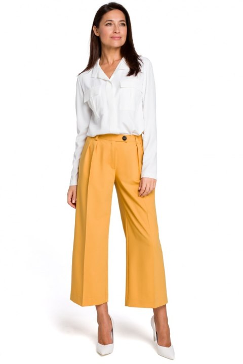 Spodnie Damskie Model S139 Yellow - Stylove Stylove Spodnie Damskie Model S139 Yellow - Stylove Stylove