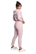Spodnie Dresowe Model B240 Powder Pink - BeWear BeWear Spodnie Dresowe Model B240 Powder Pink - BeWear BeWear