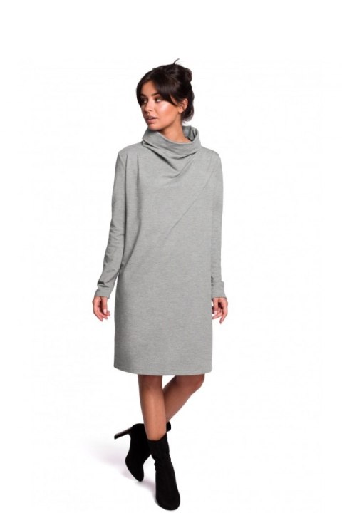 Sukienka Model B132 Grey - BeWear BeWear Sukienka Model B132 Grey - BeWear BeWear