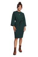 Sukienka Model B234 Dark Green - BeWear BeWear Sukienka Model B234 Dark Green - BeWear BeWear