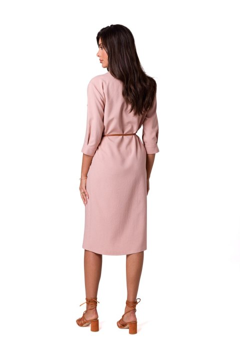 Sukienka Model B258 Pink - BeWear BeWear Sukienka Model B258 Pink - BeWear BeWear