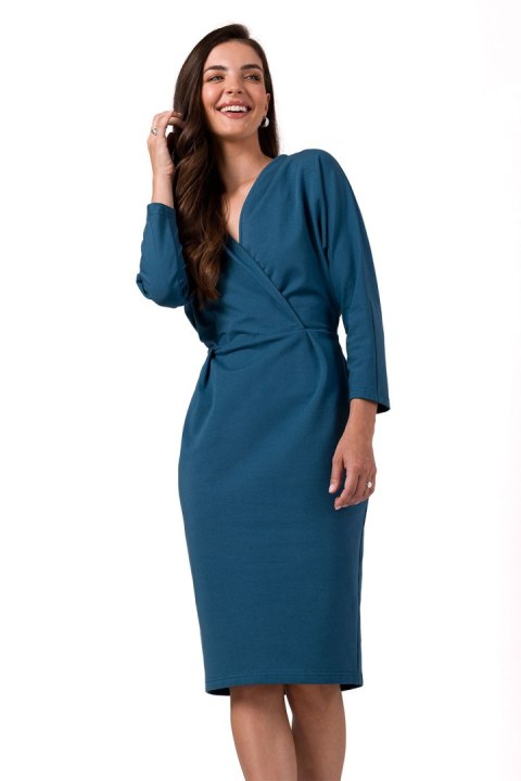 Sukienka Model B271 Morski - BeWear BeWear Sukienka Model B271 Morski - BeWear BeWear