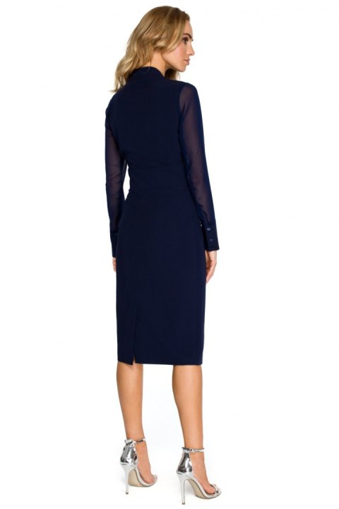 Sukienka Model S136 Navy - Stylove Stylove Sukienka Model S136 Navy - Stylove Stylove