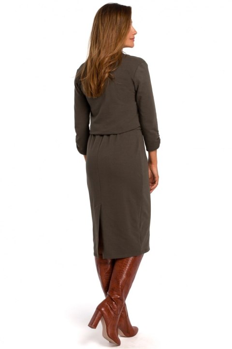 Sukienka Model S194 Khaki - Stylove Stylove Sukienka Model S194 Khaki - Stylove Stylove