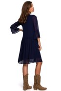 Sukienka Model S236 Navy - Stylove Stylove Sukienka Model S236 Navy - Stylove Stylove