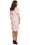 Sukienka Model S242 Powder Pink - Stylove Stylove Sukienka Model S242 Powder Pink - Stylove Stylove