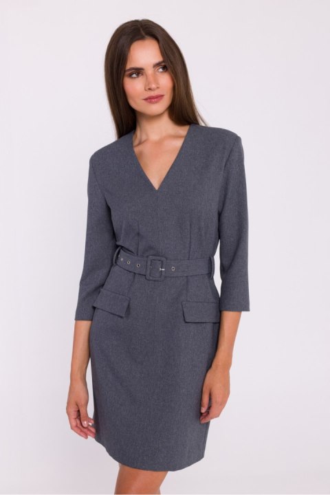 Sukienka Model S369 Grey - Stylove Stylove Sukienka Model S369 Grey - Stylove Stylove