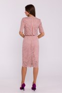 Sukienka Model S379 Powder Pink - Stylove Stylove Sukienka Model S379 Powder Pink - Stylove Stylove