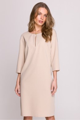 Sukienka Model S394 Beige - Stylove Stylove