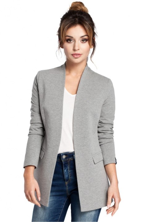 Żakiet Model B030 Grey - BeWear BeWear Żakiet Model B030 Grey - BeWear BeWear