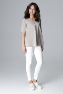 Bluzka Model L002 Beige - Lenitif Lenitif Bluzka Model L002 Beige - Lenitif Lenitif