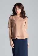 Bluzka Model L026 Brown - Lenitif Lenitif Bluzka Model L026 Brown - Lenitif Lenitif