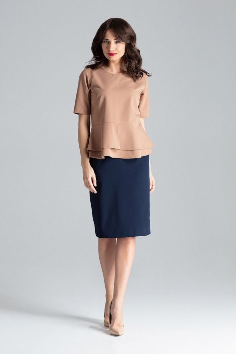 Bluzka Model L026 Brown - Lenitif Lenitif Bluzka Model L026 Brown - Lenitif Lenitif