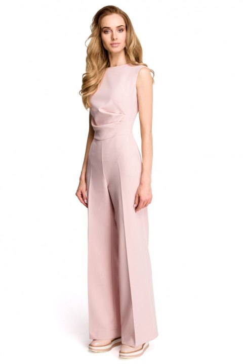 Kombinezon Damski Model S115 Powder Pink - Stylove Stylove Kombinezon Damski Model S115 Powder Pink - Stylove Stylove