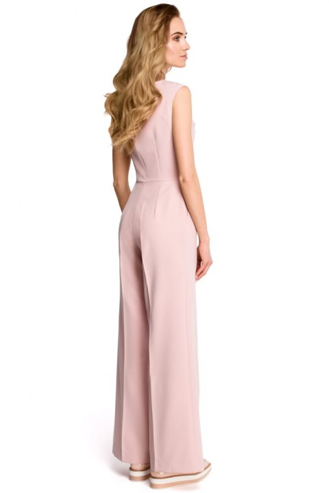 Kombinezon Damski Model S115 Powder Pink - Stylove Stylove Kombinezon Damski Model S115 Powder Pink - Stylove Stylove