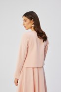 Marynarka Model S368 Powder Pink - Stylove Stylove Marynarka Model S368 Powder Pink - Stylove Stylove