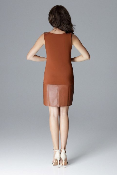 Sukienka Model L025 Brown - Lenitif Lenitif Sukienka Model L025 Brown - Lenitif Lenitif