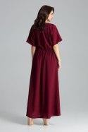 Sukienka Model L055 Bordo - Lenitif Lenitif Sukienka Model L055 Bordo - Lenitif Lenitif