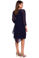 Sukienka Model S159 Navy - Stylove Stylove Sukienka Model S159 Navy - Stylove Stylove