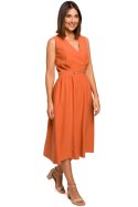 Sukienka Model S224 Orange - Stylove Stylove Sukienka Model S224 Orange - Stylove Stylove