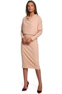 Sukienka Model S245 Beige - Stylove Stylove Sukienka Model S245 Beige - Stylove Stylove