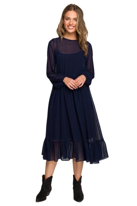 Sukienka Model S319 Navy - Stylove Stylove Sukienka Model S319 Navy - Stylove Stylove