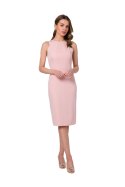 Sukienka Model S342 Powder Pink - Stylove Stylove Sukienka Model S342 Powder Pink - Stylove Stylove