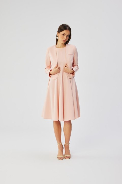 Sukienka Model S358 Powder Pink - Stylove Stylove Sukienka Model S358 Powder Pink - Stylove Stylove
