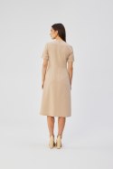 Sukienka Model S361 Beige - Stylove Stylove Sukienka Model S361 Beige - Stylove Stylove