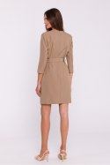 Sukienka Model S369 Beige - Stylove Stylove Sukienka Model S369 Beige - Stylove Stylove