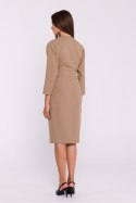 Sukienka Model S374 Beige - Stylove Stylove Sukienka Model S374 Beige - Stylove Stylove