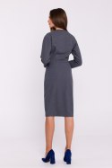 Sukienka Model S374 Grey - Stylove Stylove Sukienka Model S374 Grey - Stylove Stylove