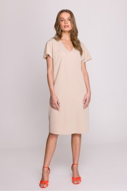 Sukienka Model S392 Beige - Stylove Stylove