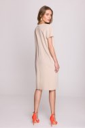 Sukienka Model S392 Beige - Stylove Stylove Sukienka Model S392 Beige - Stylove Stylove