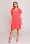Sukienka Model S392 Coral - Stylove Stylove Sukienka Model S392 Coral - Stylove Stylove