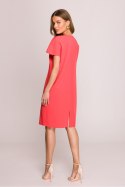 Sukienka Model S392 Coral - Stylove Stylove Sukienka Model S392 Coral - Stylove Stylove