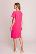 Sukienka Model S392 Pink - Stylove Stylove Sukienka Model S392 Pink - Stylove Stylove